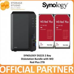 SYNOLOGY 2-Bay Diskstation DS223 Bundle with WD Red Plus 2 x 2TB